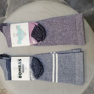 2 pairs of Bombas knee high compression socks
